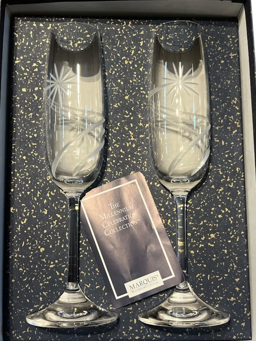 Waterford Millennium Celebration Collection Champagne Flutes
